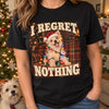 Personalized Photo Comfort T-Shirt - Christmas Gift For Pet Lovers - I Regret Nothing