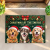 Personalized Photo Shaped Doormat - Christmas Gift For Pet Lovers - Christmas At Our Pawlace
