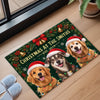 Personalized Photo Shaped Doormat - Christmas Gift For Pet Lovers - Christmas At Our Pawlace