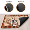 Personalized Photo Home Decor Decorative Mat – Christmas Gift For Pet Lovers – Hey There Fluffy Friends
