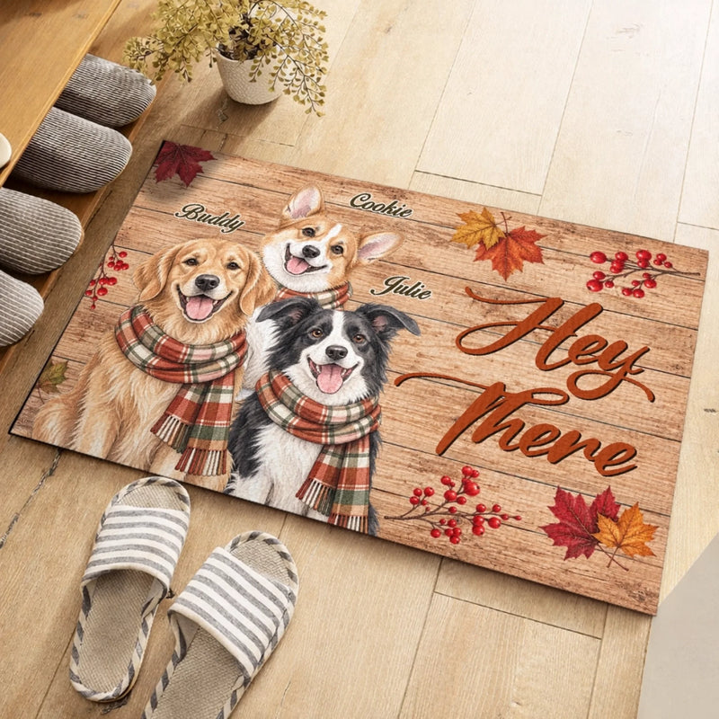 Personalized Photo Home Decor Decorative Mat – Christmas Gift For Pet Lovers – Where Happy Tails Gather