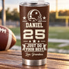 Personalized Tumbler – Gift For Son, Grandson, American Football Lovers – Keep Going