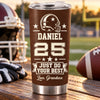 Personalized Tumbler – Gift For Son, Grandson, American Football Lovers – Keep Going