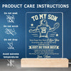 Personalized Acrylic LED Light - Gift For Son, Grandson, American Football Lovers - Always Believe In Yourself
