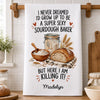 Personalized Kitchen Towel – Gifts For Her, Mom, Grandma, Baking Lovers – Grow Up To Be A Super Sexy Sourdough Baker