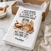 Personalized Kitchen Towel – Gifts For Her, Mom, Grandma, Baking Lovers – Grow Up To Be A Super Sexy Sourdough Baker