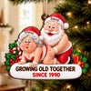 Personalized Wood Ornament – Christmas, Funny Gift For Couple – Too Hot To Behave