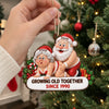 Personalized Wood Ornament – Christmas, Funny Gift For Couple – Too Hot To Behave
