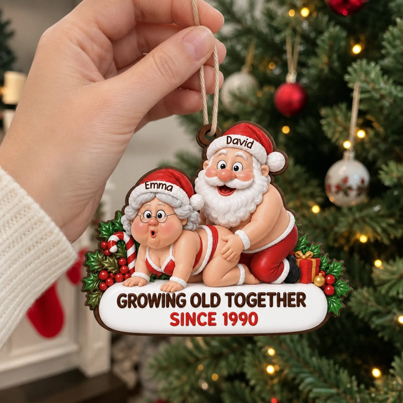 Personalized Wood Ornament – Christmas, Funny Gift For Couple – Too Hot To Behave