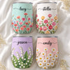 Personalized Wine Tumbler - Gifts For Women, Besties, Sisters, BFF, Family, Yourself - Born To Bloom