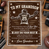 Personalized Blanket - Birthday Gift For Grandson, Son - Always Believe In Yourself