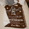 Personalized Blanket - Birthday Gift For Grandson, Son - Always Believe In Yourself
