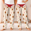 Personalized Pajama Pants - Christmas, Funny Gift For Men, Husband, Dad - Too Lazy To Be Naughty