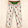 Personalized Pajama Pants - Christmas, Funny Gift For Men, Husband, Dad - Too Lazy To Be Naughty