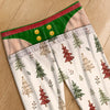 Personalized Pajama Pants - Christmas, Funny Gift For Men, Husband, Dad - Too Lazy To Be Naughty