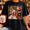 Personalized Photo Comfort T-Shirt - Christmas Gift For Pet Lovers - Gonna Catch Santa
