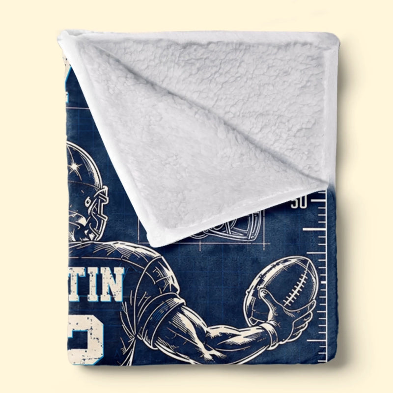 Personalized Blanket - Birthday Gift For Grandson, Son - Never Stop Chasing Your Dreams