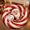 Personalized Quilted Round Mat - Christmas Gift For Family - Jolly All Season