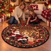 Personalized Quilted Round Mat - Christmas Gift For Family - Holiday Magic Awaits