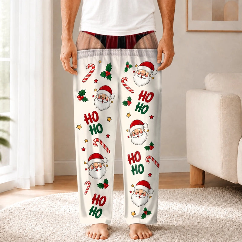 Personalized Pajama Pants - Christmas, Funny Gift For Men, Husband, Dad - Tis The Season To Chill