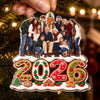 Personalized Photo Acrylic Ornament - Christmas Gift For Family - Blessed With A Loving Family