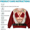 Personalized Ugly Sweatshirt - Christmas, Funny Gift For Couple - Wild Hearts, Merry Souls