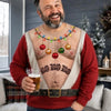Personalized Ugly Sweatshirt - Christmas, Funny Gift For Couple - Wild Hearts, Merry Souls
