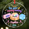 Personalized Glass Ornament - Christmas Gift For Kids - Merry Squishy Moments