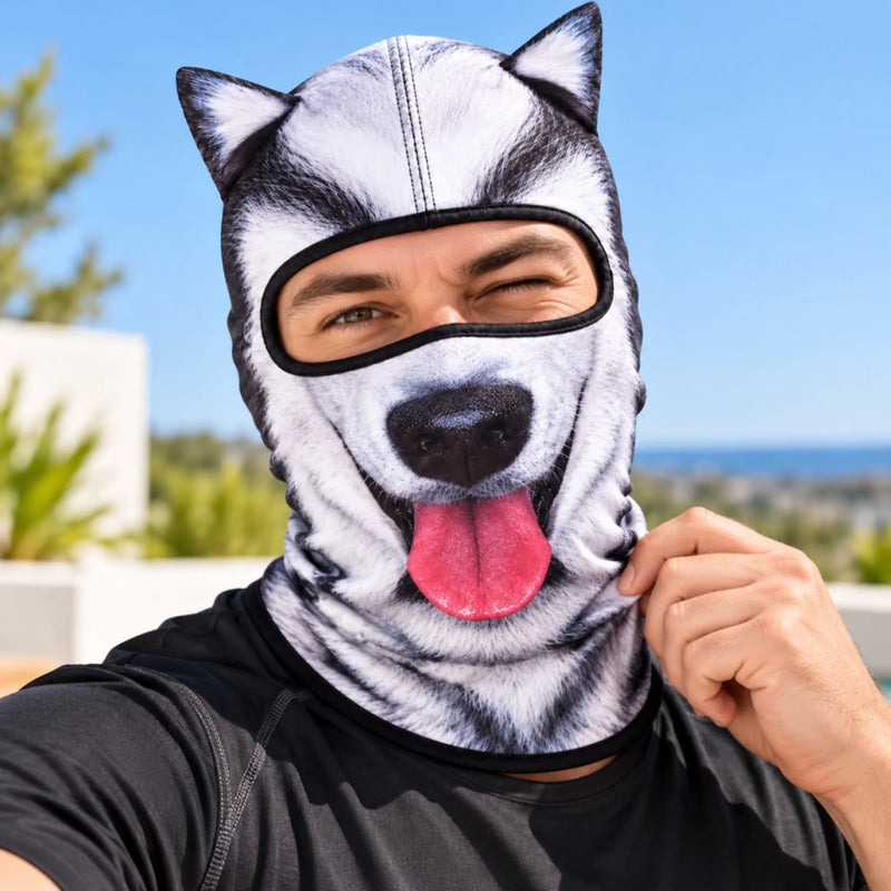 Personalized Funny Pet Face UV Protection Balaclava - Gift For Pet Lovers - Adventure Mode, Pet Edition
