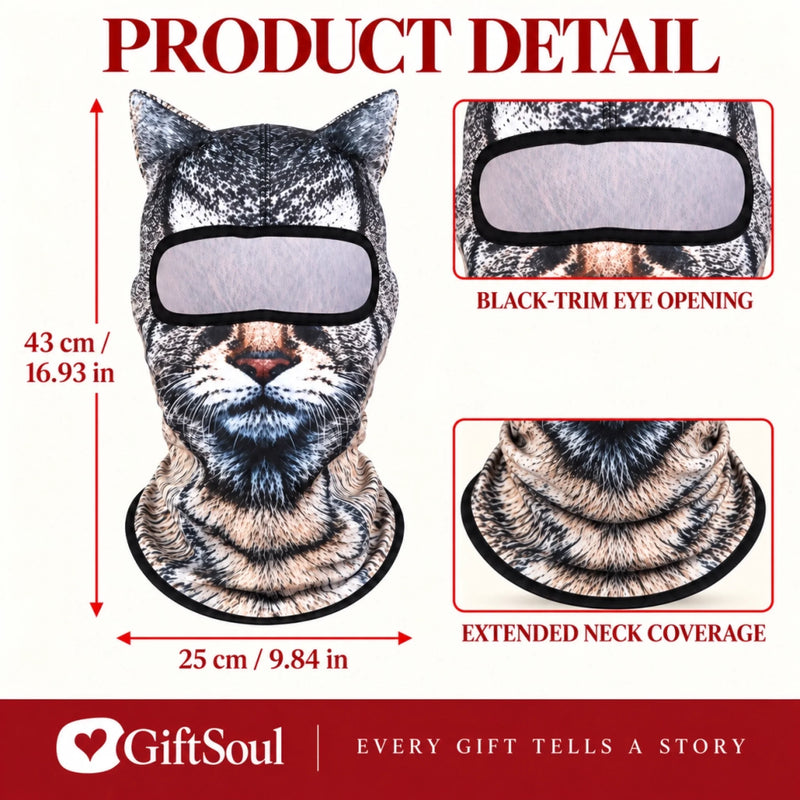 Personalized Funny Pet Face UV Protection Balaclava - Gift For Pet Lovers - Adventure Mode, Pet Edition
