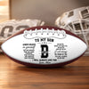 Personalized Leather Football - Gift For Son, Grandson, America Football Lovers - Make Your Own Path