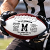Personalized Leather Football - Gift For Son, Grandson, America Football Lovers - Make Your Own Path