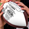 Personalized Photo Leather Football - Gift For Son, Grandson, America Football Lovers - Always Believe In Yourself
