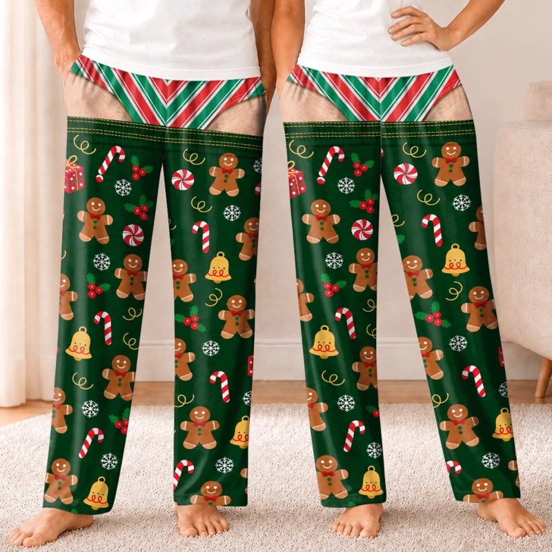 Personalized Pajama Pants - Christmas, Funny Gift For Men, Husband, Dad - Skip To Christmas