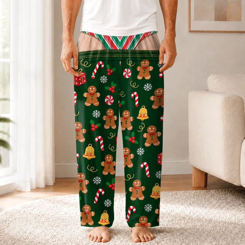 Personalized Pajama Pants - Christmas, Funny Gift For Men, Husband, Dad - Skip To Christmas