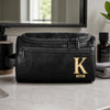 Personalized Leather Toiletry Bag - Gift For Dad, Grandpa, Husband - Always Ready To Roam