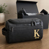 Personalized Leather Toiletry Bag - Gift For Dad, Grandpa, Husband - Always Ready To Roam