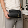 Personalized Leather Toiletry Bag - Gift For Dad, Grandpa, Husband - Always Ready To Roam