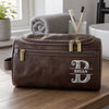 Personalized Leather Toiletry Bag - Gift For Dad, Grandpa, Husband - Keep It Classic