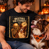Personalized Photo Comfort T-Shirt - Halloween Gift For Pet Lovers - Besties For Eternity