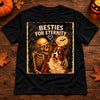 Personalized Photo Comfort T-Shirt - Halloween Gift For Pet Lovers - Besties For Eternity