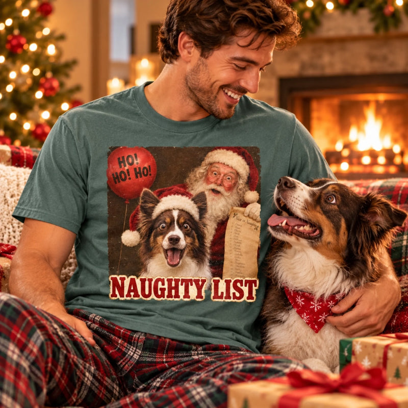 Personalized Photo Comfort T-Shirt - Christmas Gift For Pet Lovers - Caught By Santa