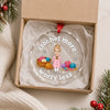 Personalized Glass Ornament -  Crochet Gift For Craft Lovers - Crochet More, Worry Less
