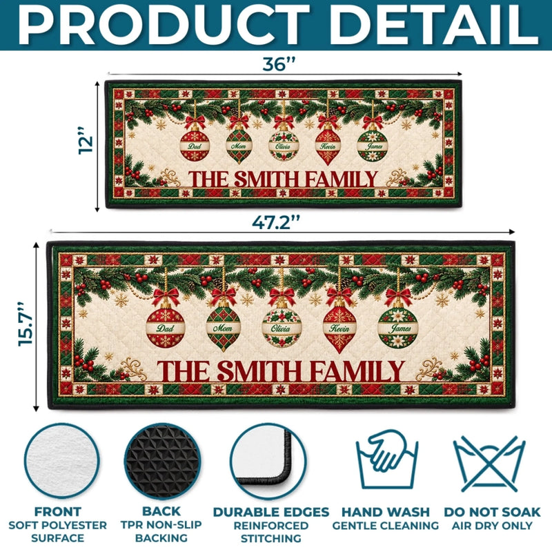 Personalized Runner Rug - Christmas Gift For Family - A Home Full Of Warmth