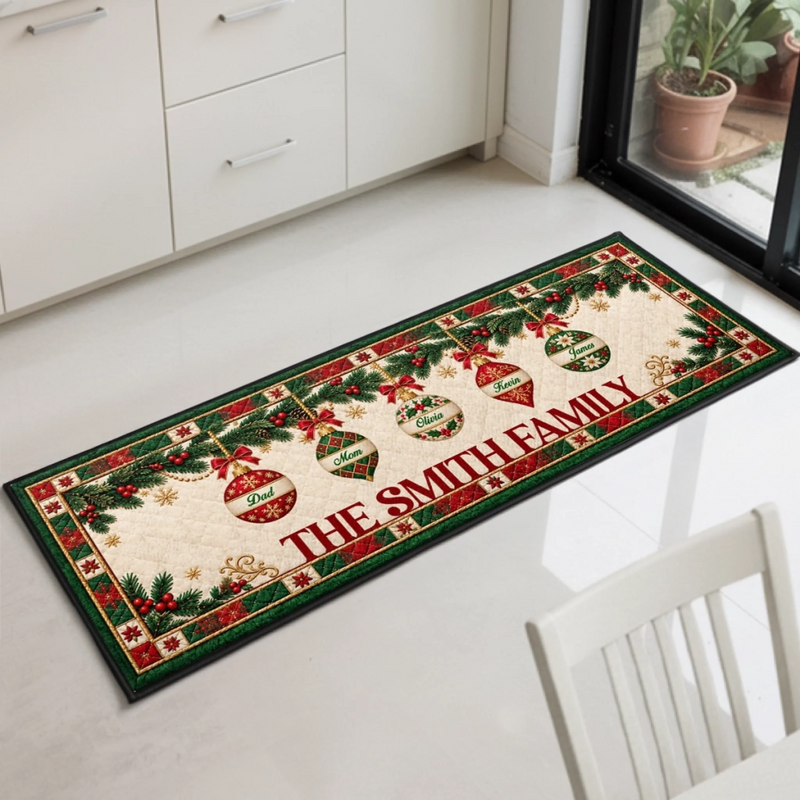 Personalized Runner Rug - Christmas Gift For Family - A Home Full Of Warmth