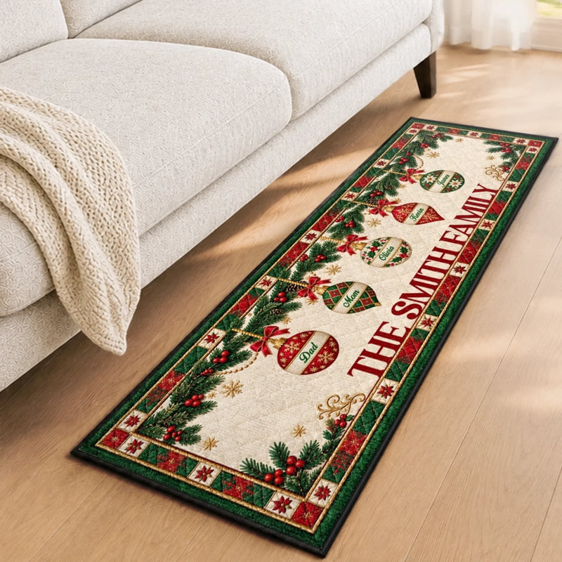 Personalized Runner Rug - Christmas Gift For Family - A Home Full Of Warmth