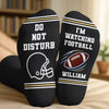 Personalized Crew Socks - Gift For Football Lovers, Sport Lovers - Sport Is My Therapy