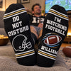 Personalized Crew Socks - Gift For Football Lovers, Sport Lovers - Sport Is My Therapy