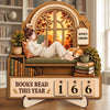 Personalized Wooden Tracker Sign – Gift For Book Lovers – Stories Warm The Soul