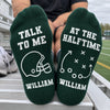 Personalized Crew Socks - Gift For Football Lovers, Sport Lovers - Play Hard Stay Humble